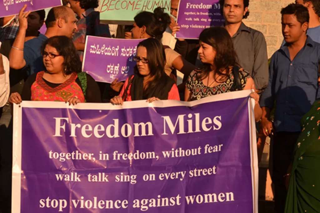 Bangalore protests following Delhi gang rape (photo: Jim Ankan Deka) 