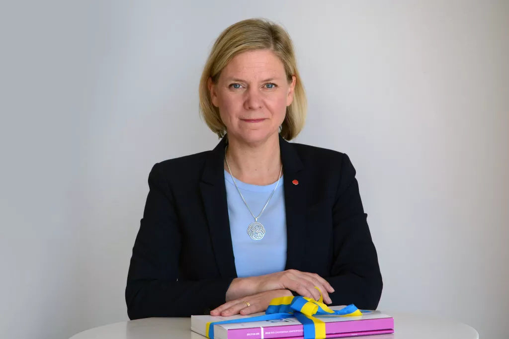 Finansminister Magdalena Andersson presenterar vårbudgeten.