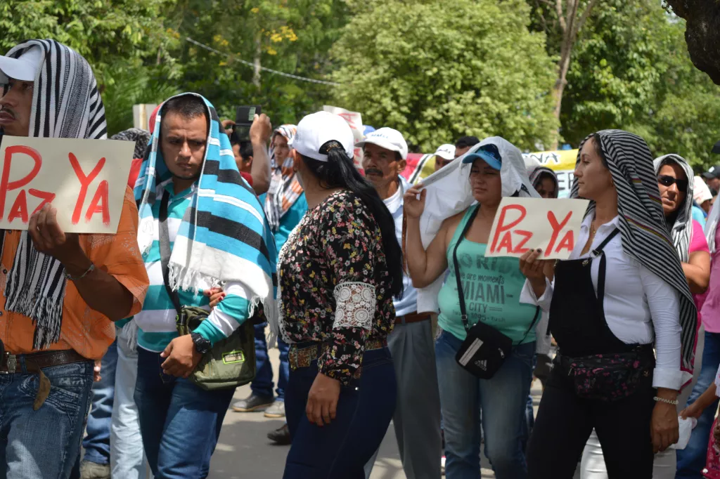 Marching for peace