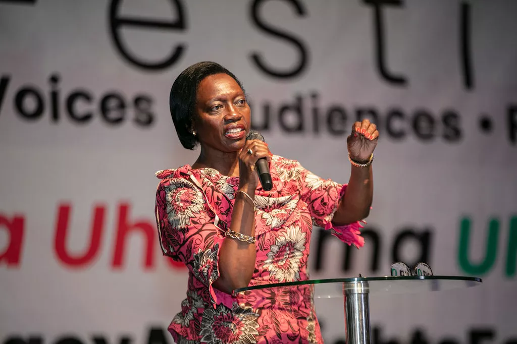 Martha Karua Speaking at Democracy and Human Rights Festival