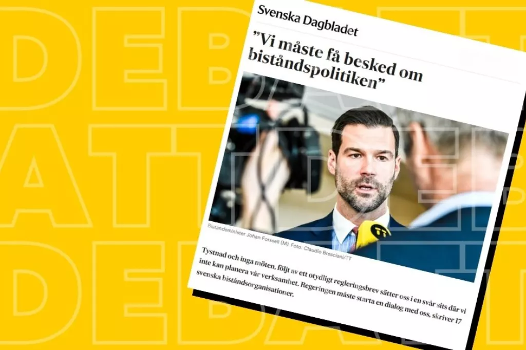 Skärmbild på artikel i Svenska Dagbladet 