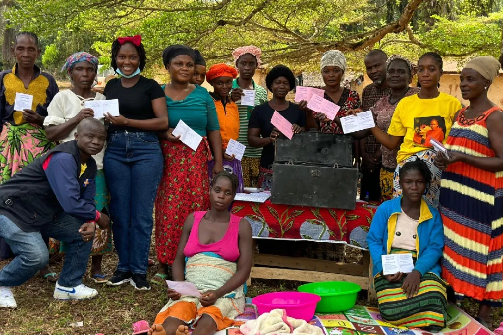 Group of women in Wulu Town Liberia