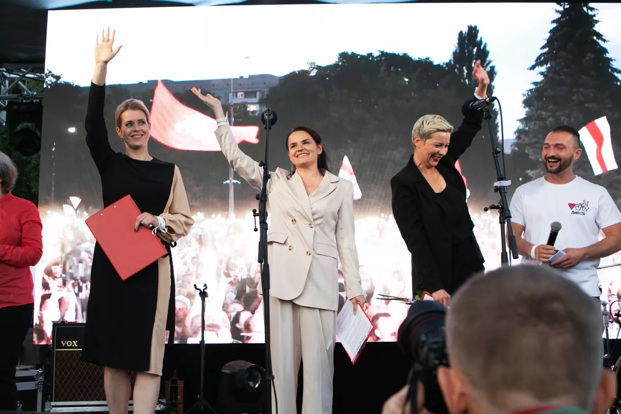 Svetlana Tikhanovskaya, Veronika Tsepkalo and Maria Kolesnikova – the United Belarusian political opposition.