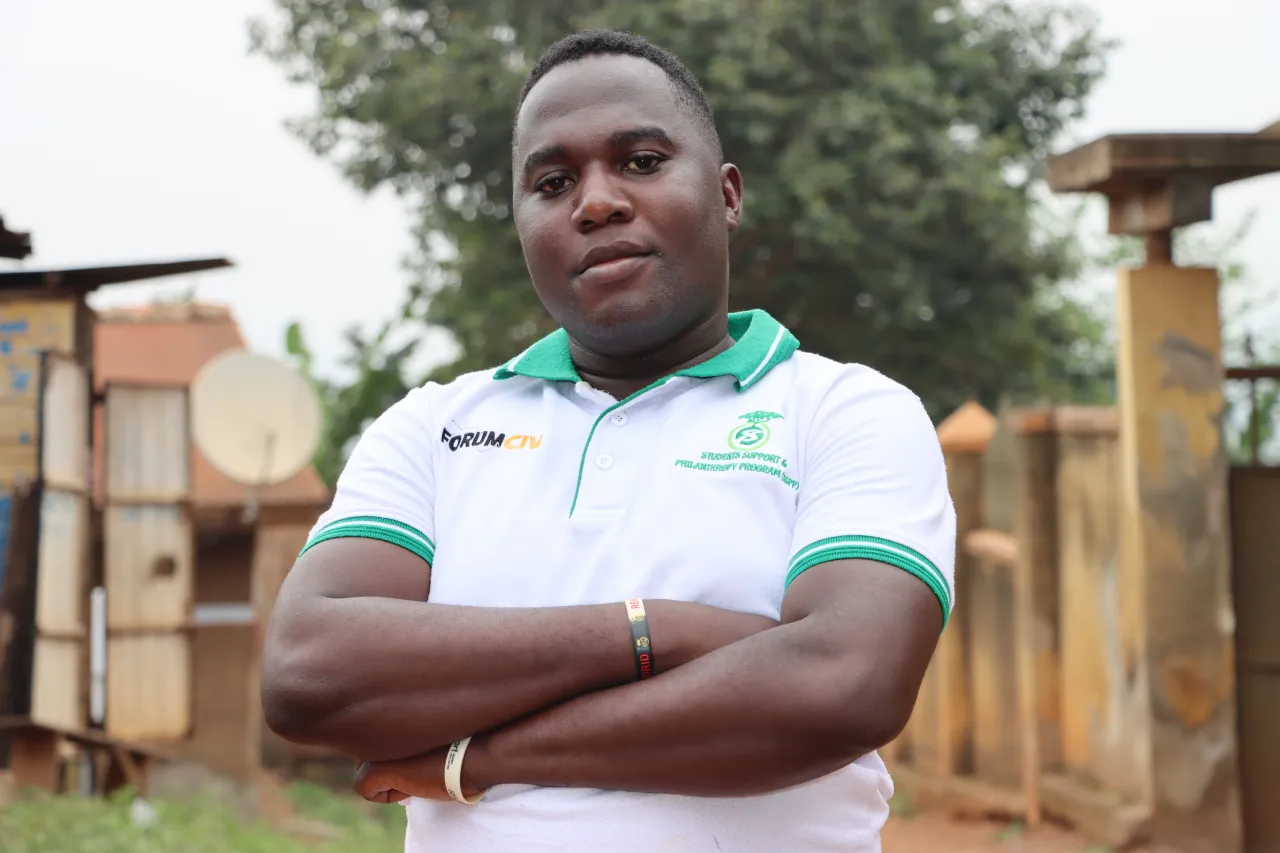 Ntabi Marvin, member of the Kawempe Waste Recyclers.