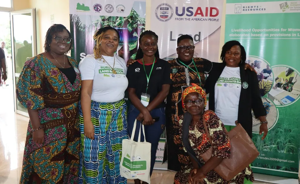 Women networking at the Rural Women Land Rights Day. Photo: Snotee Sorbor