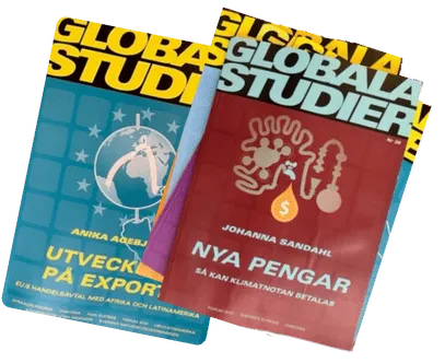 Hög med tidskriften Globala studier