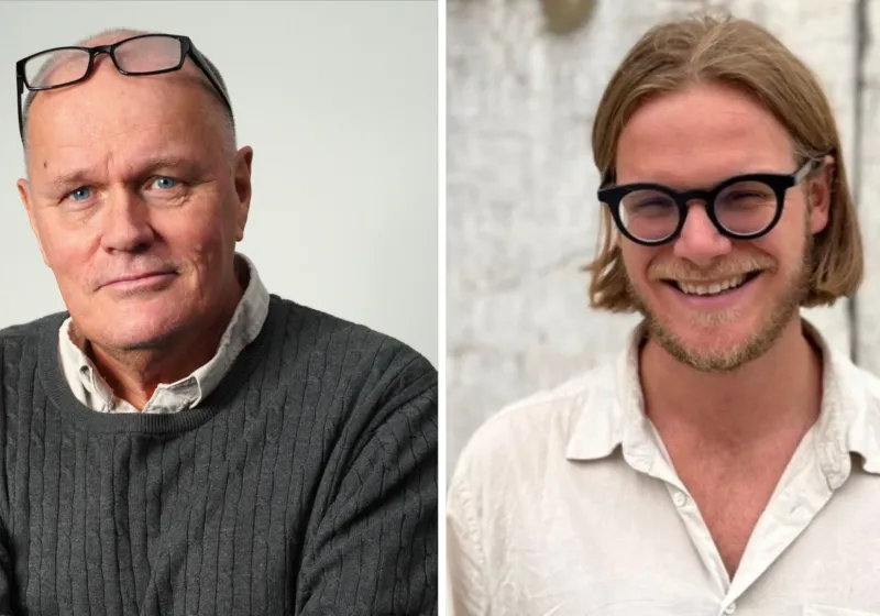 Porträtt på Göran och Philip