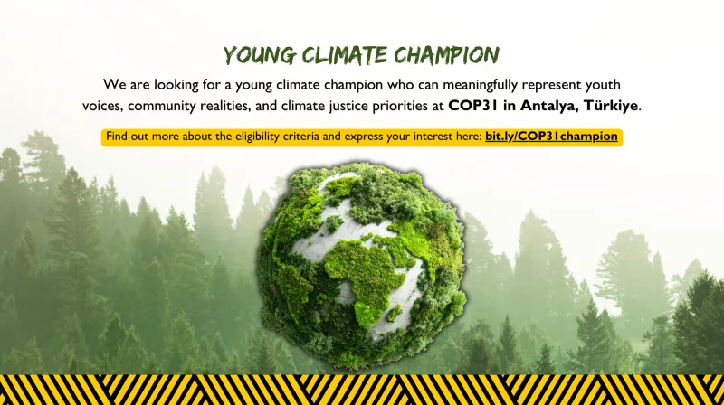 ForumCiv young climate champion banner